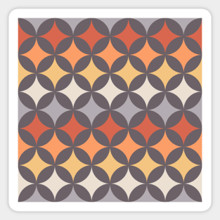 Geometric Pattern: Circle Nested: Sunset Sticker